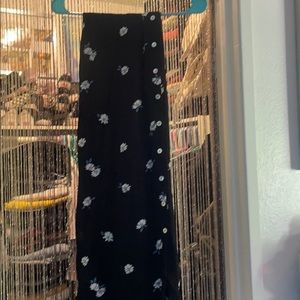 Long button down skirt